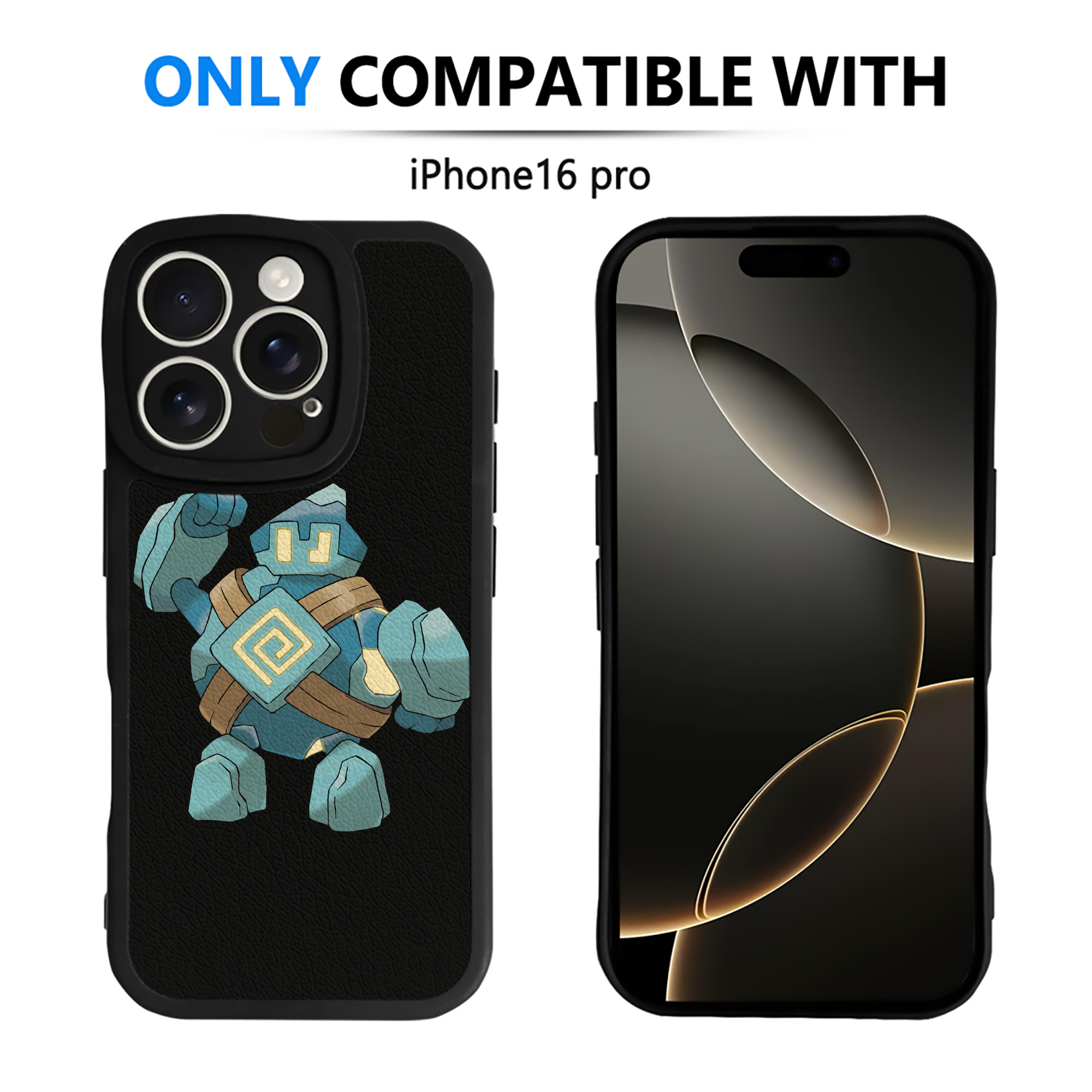 （画像用） ポケットモンスター Pokémon 【iPhone 16シリーズ対応】シリコンスマホケース（レザー調） 材質：シリコン